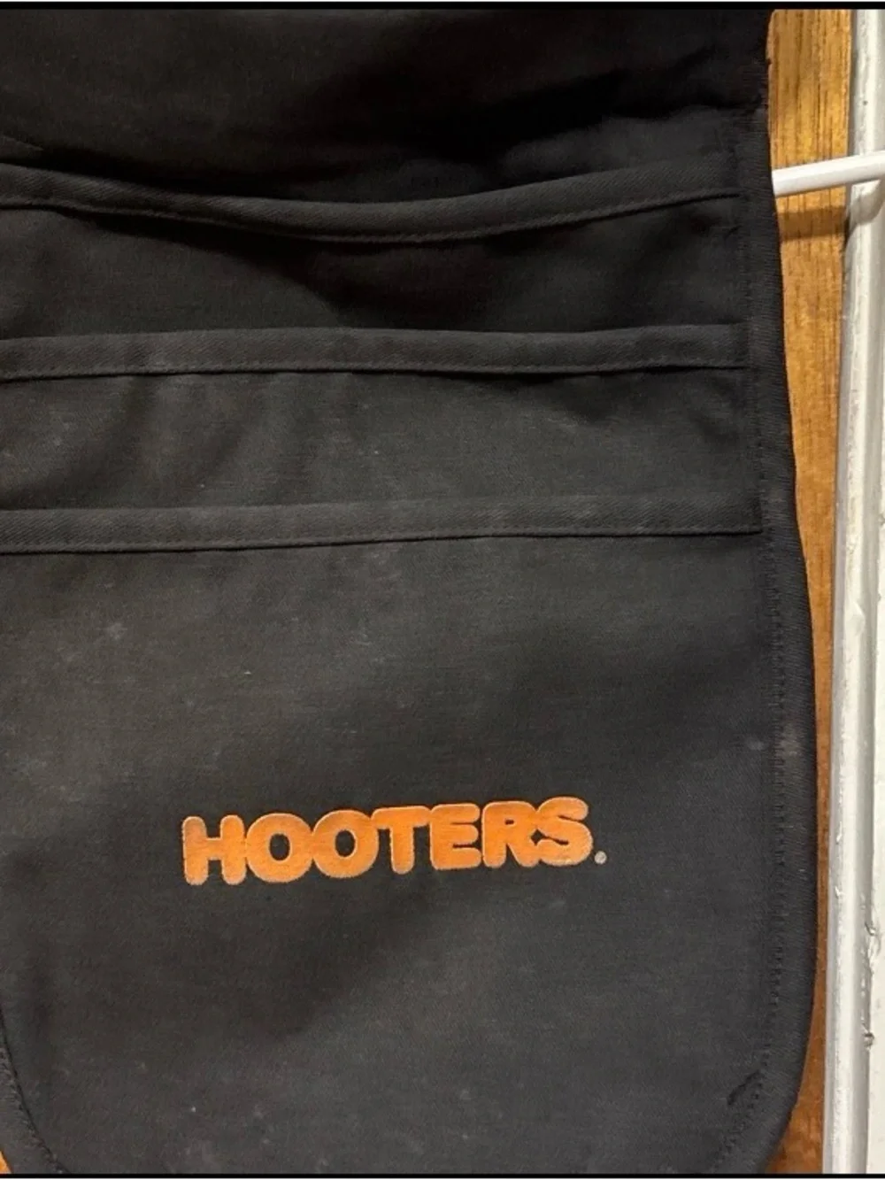 Authentic Hooters Girl Uniform Black Money Pouch Halloween Costume Adjust